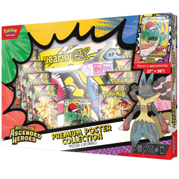 Pokémon TCG-Mega-Evolution-Ascended-Heroes-Premium-Poster-Collection-Mega-Lucario-2.webp