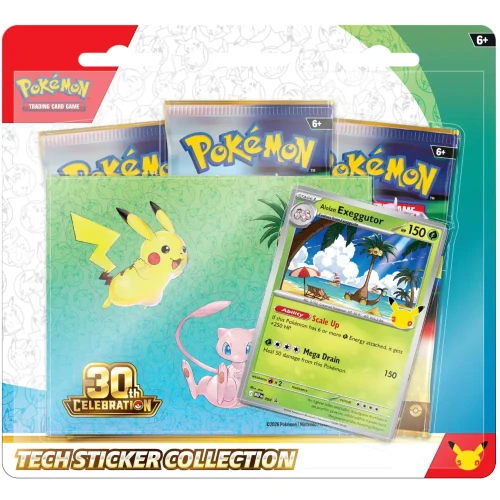 Pokemon TCG 30th Celebration - Tech Sticker Collection - Alolan Exeggutor.webp